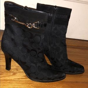Black coach boots